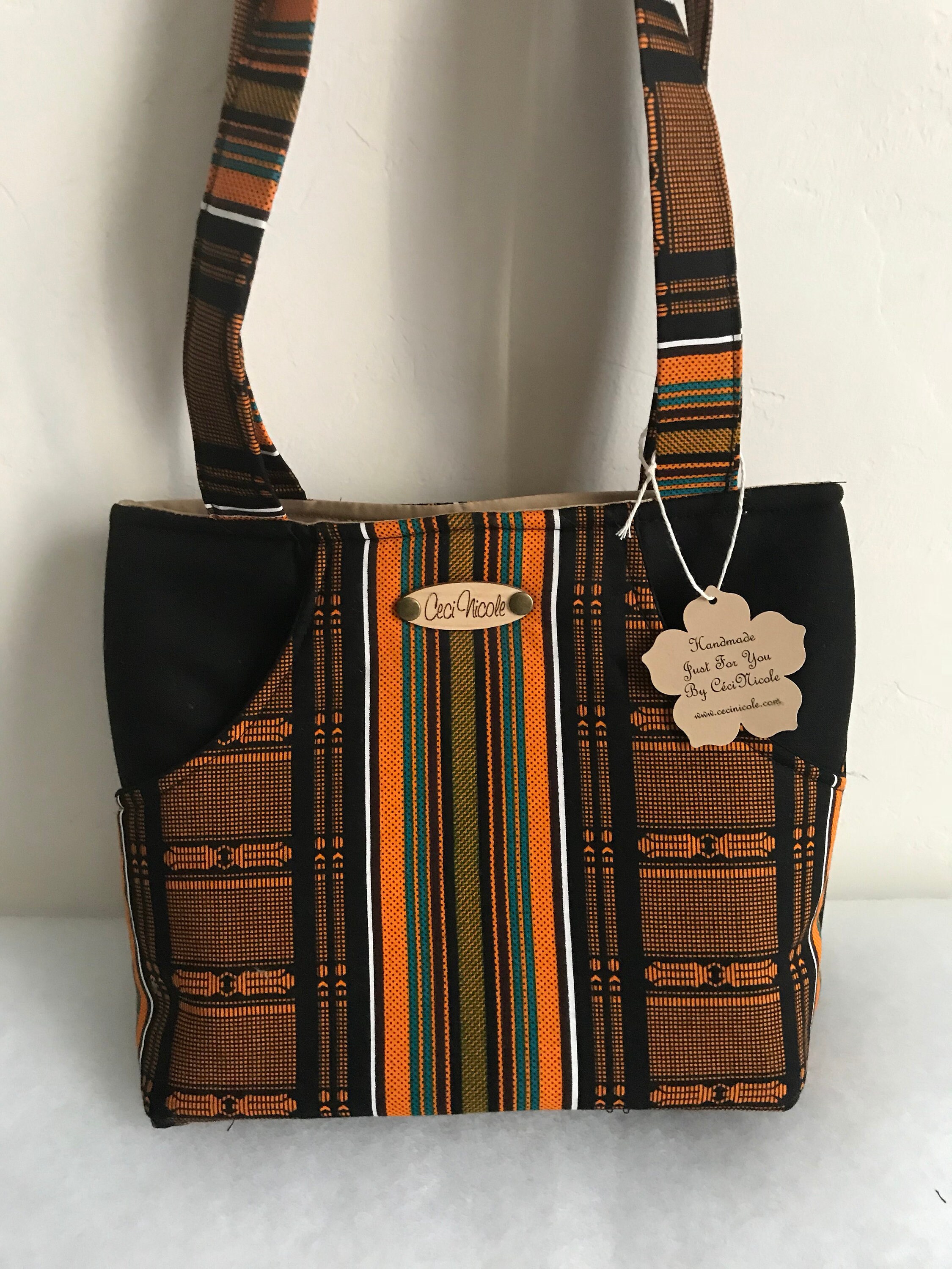 Kente Hobo Bag/african Fabric Bag/ethnic Style Bag/fabric/small Bag