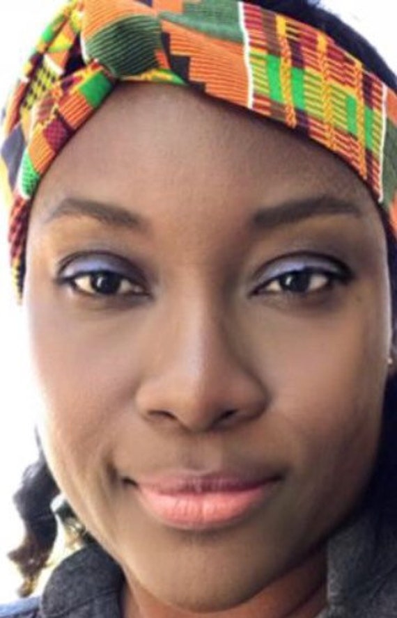 Turban Headband Set of 3/african Kente /headband/fabric Set 