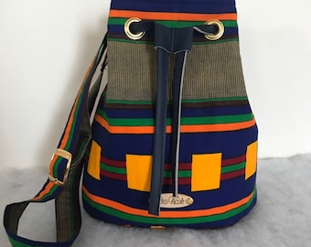 Bucket Bag/Pixie Bag/Ankara Bag/Kente Bag/Adjustable Strap/Ankara purse/African/Purse/African Bag/ Top Handle Bag/African Purse/African Fabr
