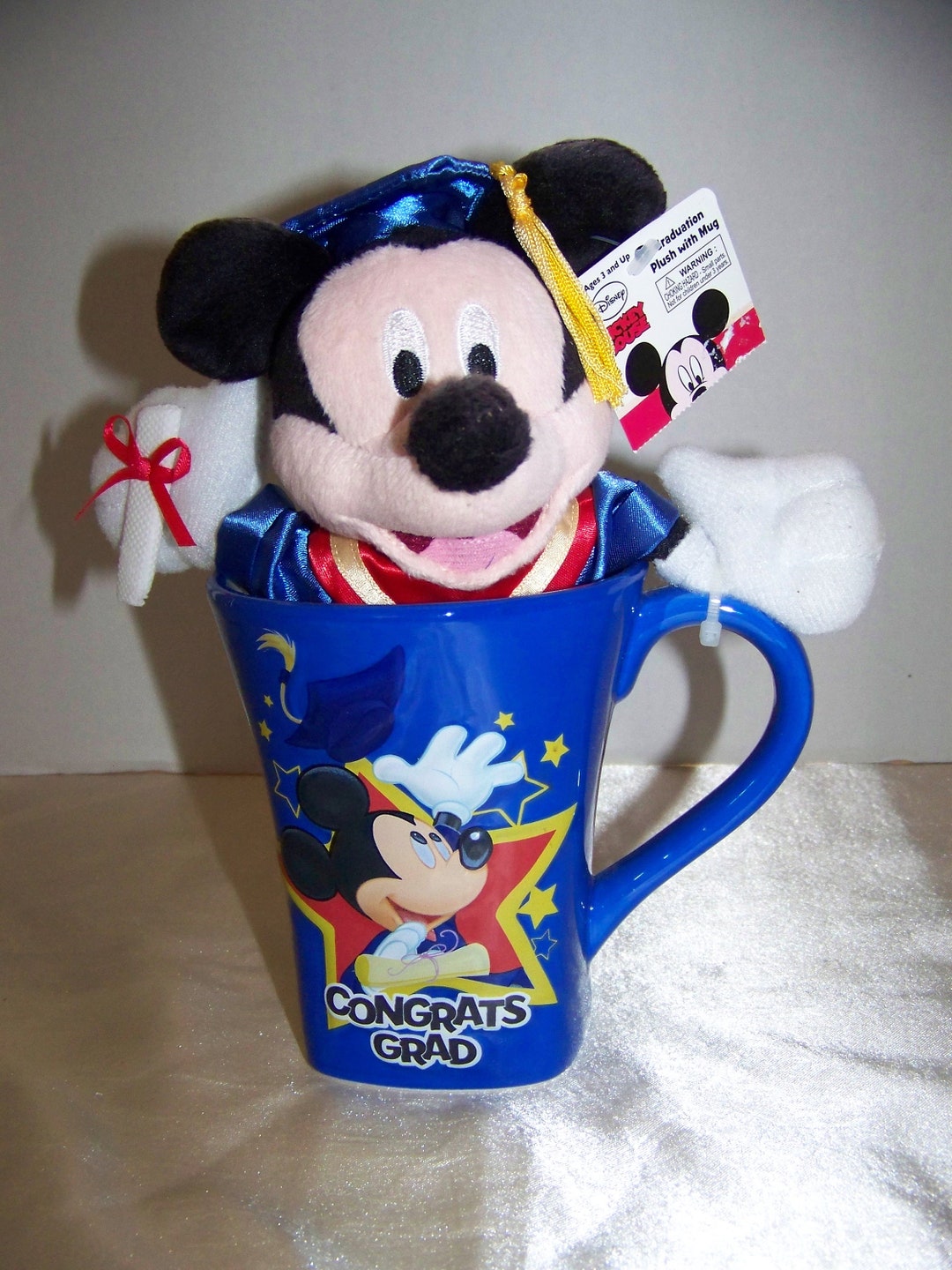 Disney Mickey Mouse Graduation Plush With Mug Etsy