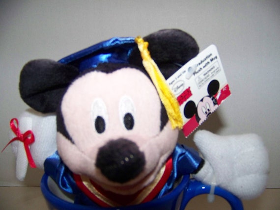 mickey graduation plush