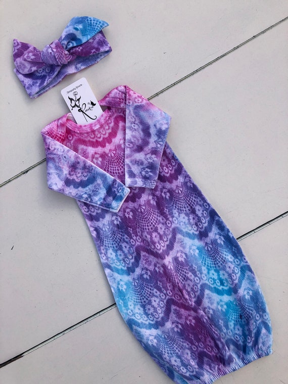 tie dye baby sleeper
