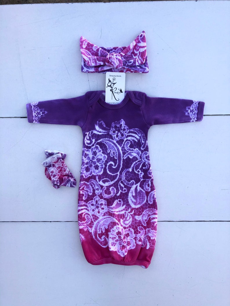Newborn Coming Home Outfit Baby Girl Clothes Tie Dye Infant Etsy
