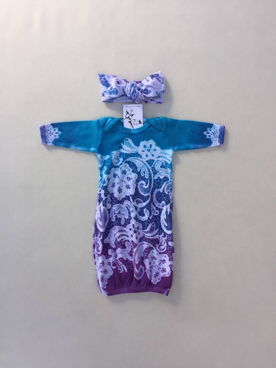 tie dye baby sleeper