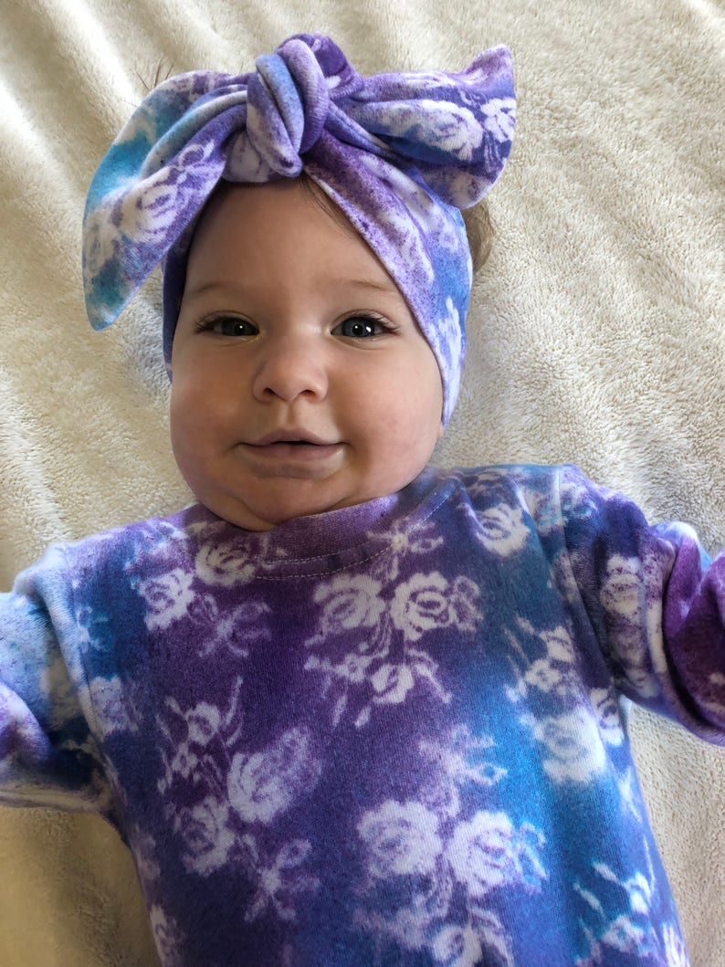 Baby Girl Clothes Tie Dyed Coming Home Outfit Newborn Etsy