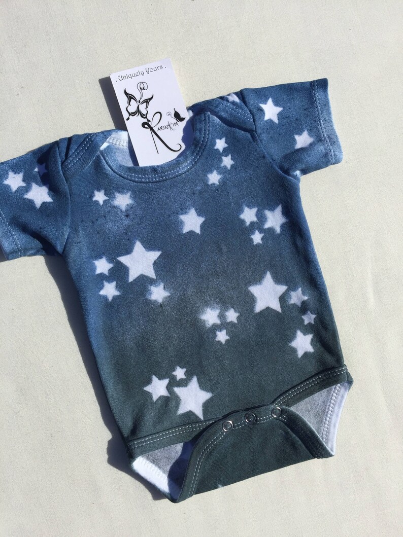 Tie Dye Bodysuit Baby Boy Outfit Hippie Baby Tie Dye Baby Clothes Baby Girl Clothes Hand Dyed Clothes Boho Baby Baby One Piece Stars