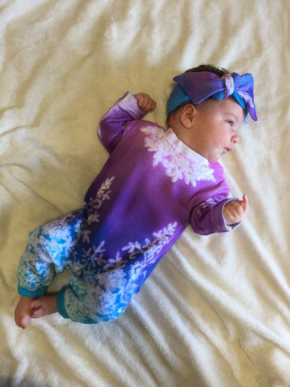 tie dye romper baby