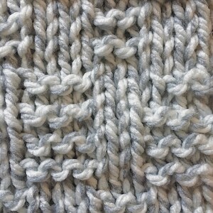 The yarn is super chunky.