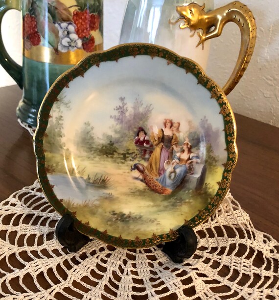 Butter Plate Vintage Imperial Crown China Plate Hand Etsy
