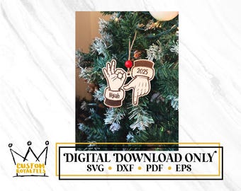 67 Santa Ornament | 67 Ornament | SVG File | Digital File