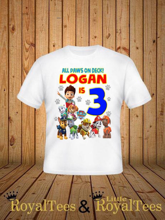 Paw Patrol Birthday Shirt | Etsy