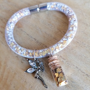 Golden heart fairy bracelet-Golden heart fairy bracelet