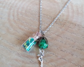 Green fairy necklace