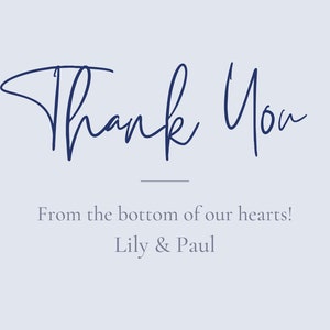 Navy Thank You Postcard Template