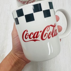 1996 Vintage Coca Cola Mugs| Collectors Mug|Set of Two Coca Cola Coffee Cups|Vintage Tea Cups