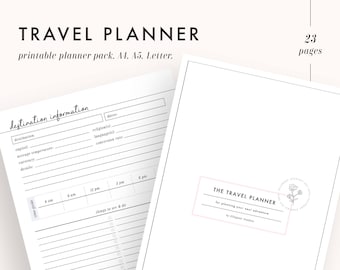 vacation planner travel planner trip planner vacation etsy