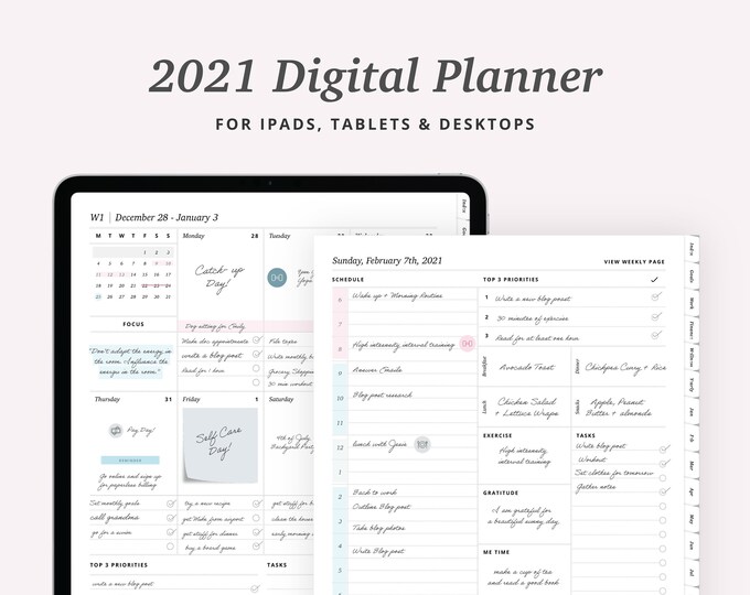 Digital Planners Digital Stickers Digital by EllagantStudios
