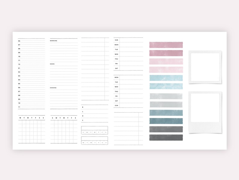 Bullet Journal Stickers Digital Stickers Digital Planner Etsy