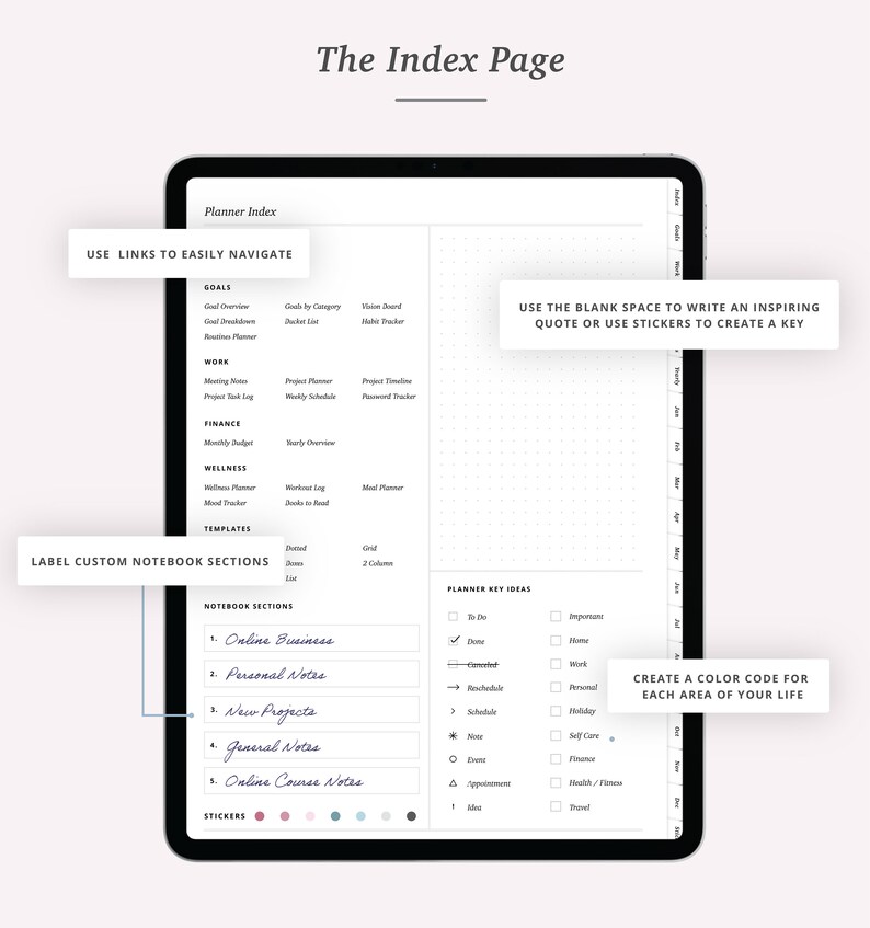 2021 Digital Planner Digital Planner Goodnotes Daily Etsy