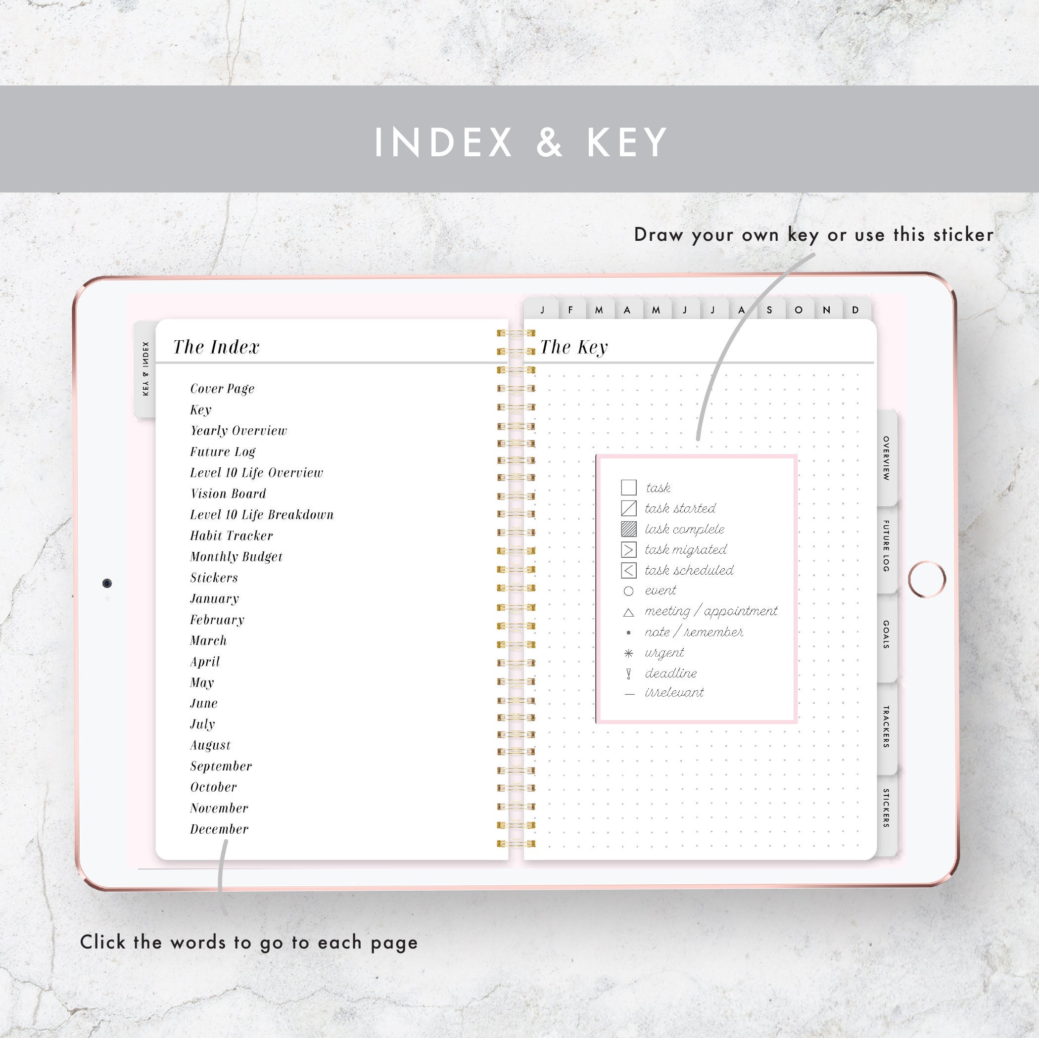 Digital bullet journal goodnotes template goodnotes Etsy