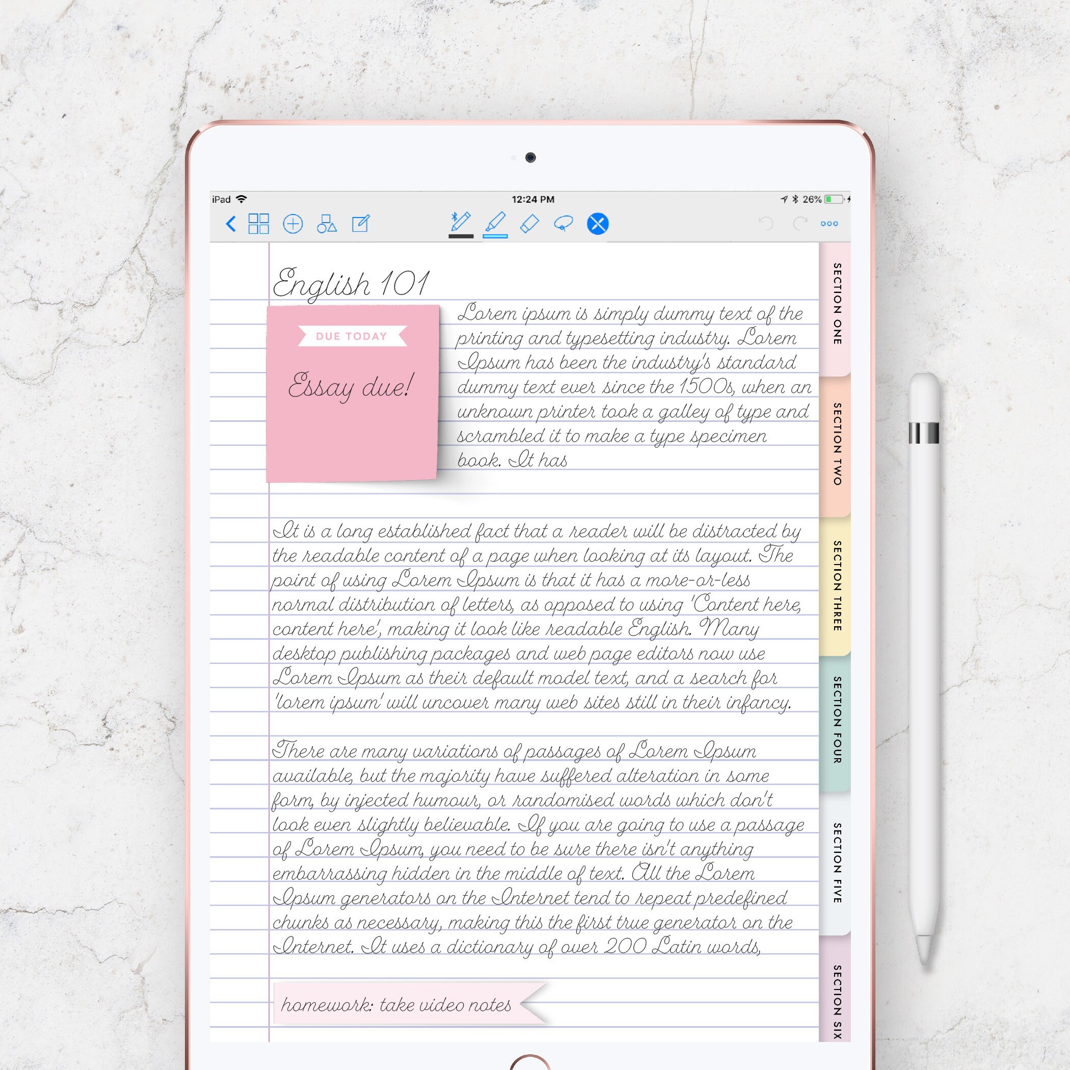 Digital Notebook Goodnotes Notebook Goodnotes Planner iPad Etsy