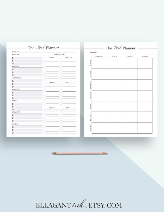 meal planner weekly meal