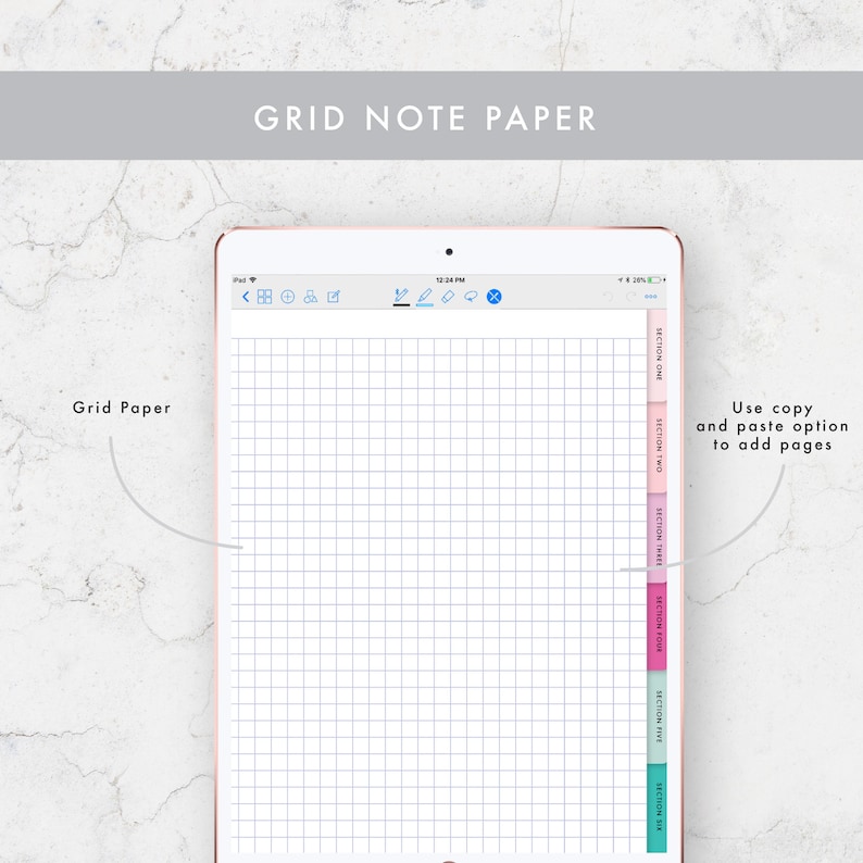 Goodnotes template goodnotes notebook notability template Etsy
