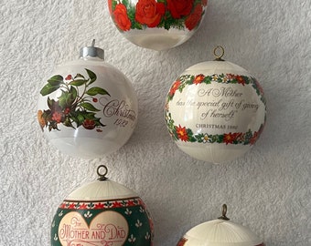 1980-1982 Hallmark Christmas Ornaments (Mom/Dad) - You Choose
