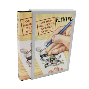 On Her Majesty&#39;s Secret Service FIRST EDITION Library Facsimile Reproduction of 1963 First Edition Ian Fleming James Bond 007 w/Slipcover