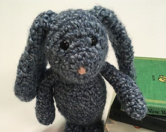Light Blue Crochet Bunny | Crochet Rabbit, Crochet Bunny, Cute Stuffed Animal, Easter Gift Bunny, Handmade Gift, Blue Plushie Bunny, Rabbit