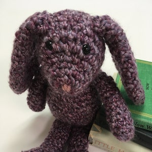Lavender Crochet Bunny: Handmade Plush Rabbit, Easter Gift