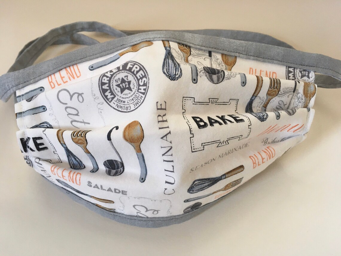 Baking Themed Face Mask Bake Face Mask Baker's Face Etsy