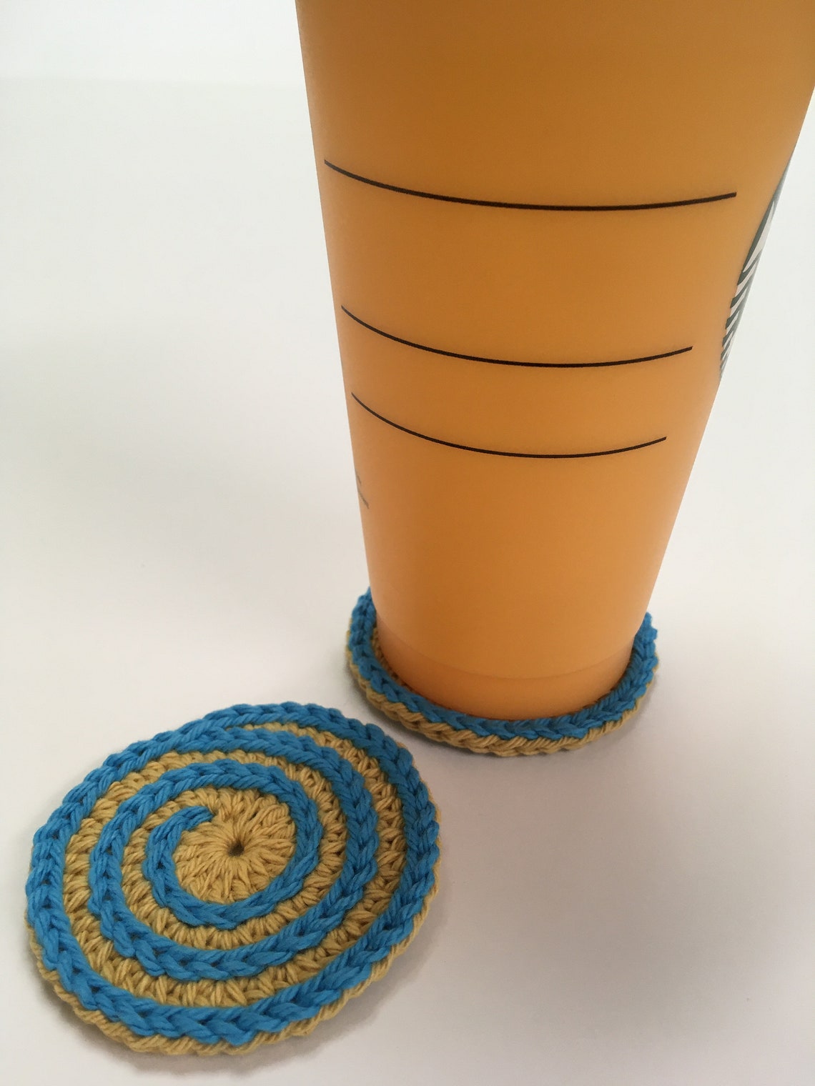 Car Cup Coasters Crochet Car Coasters Cup Holder Rounds Etsy