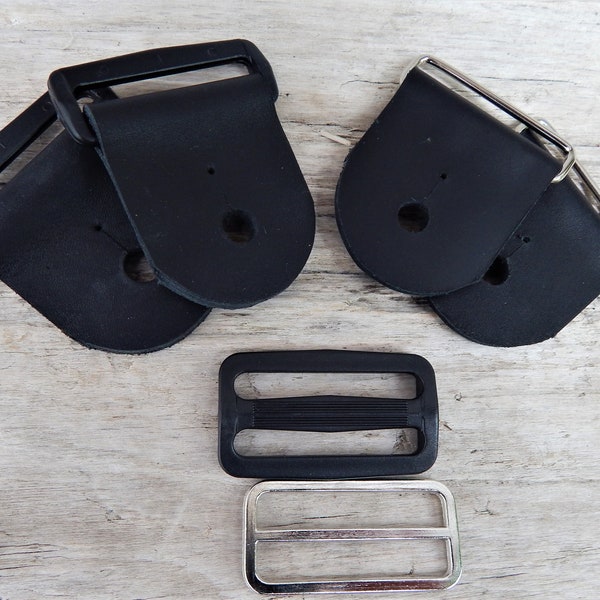 Guitar Strap Kit, Quality Leather Ends,  Choice of Hardware