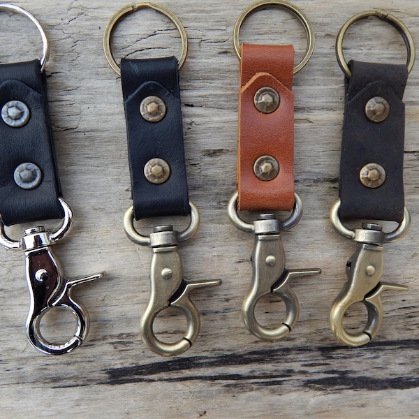 Leather Key Chain Hardware Etsy