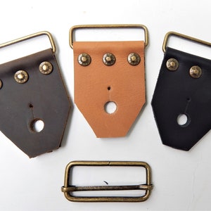 Guitar Strap Kits, Vintage Style Rivets, Choice of Hardware and Leather Colour