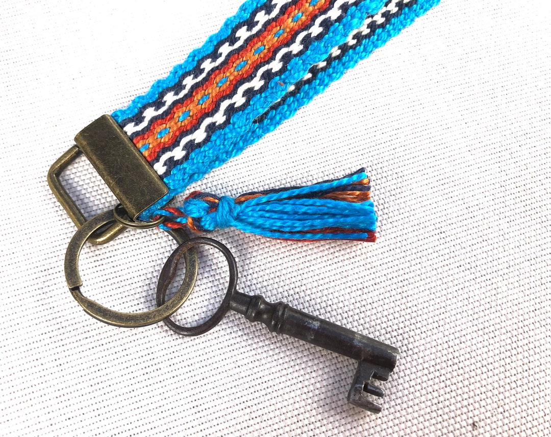 【FLAREUP】2 Ethnic Key Ring Personalized Photo Keychain, Custom Picture Keyring, Family