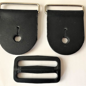 Guitar Strap Kit, Quality Leather Ends,  Choice of Hardware
