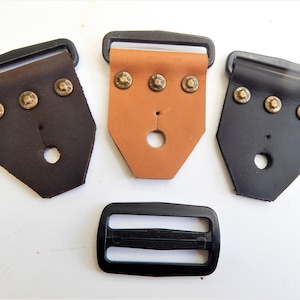 Guitar Strap Kits, Vintage Style Rivets, Choice of Hardware and Leather Colour