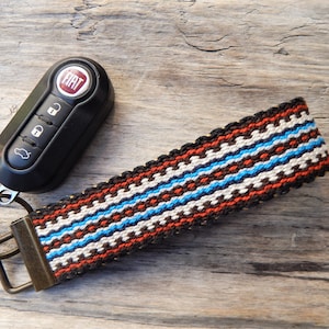Heavy Duty Handwoven Key chain/Key Fob, Extra wide, sturdy hardware  Wrist Straps, Small Camera Wrist Strap