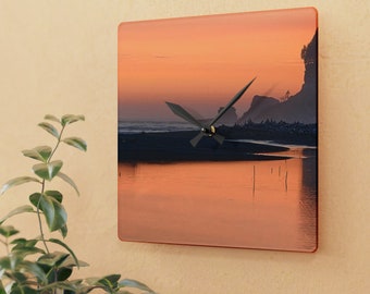 Quinault River - Acrylic Wall Clock