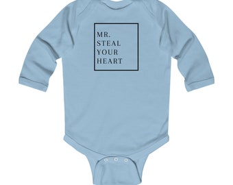 Mr. Steal Your Heart - Valentine's Day Infant Long Sleeve Bodysuit