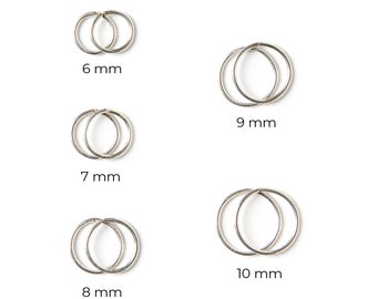 Kleine oorringen - Sterling zilveren oorringen - Mini oorringen - Mini zilveren oorringen - Sterling zilveren huggie oorringen