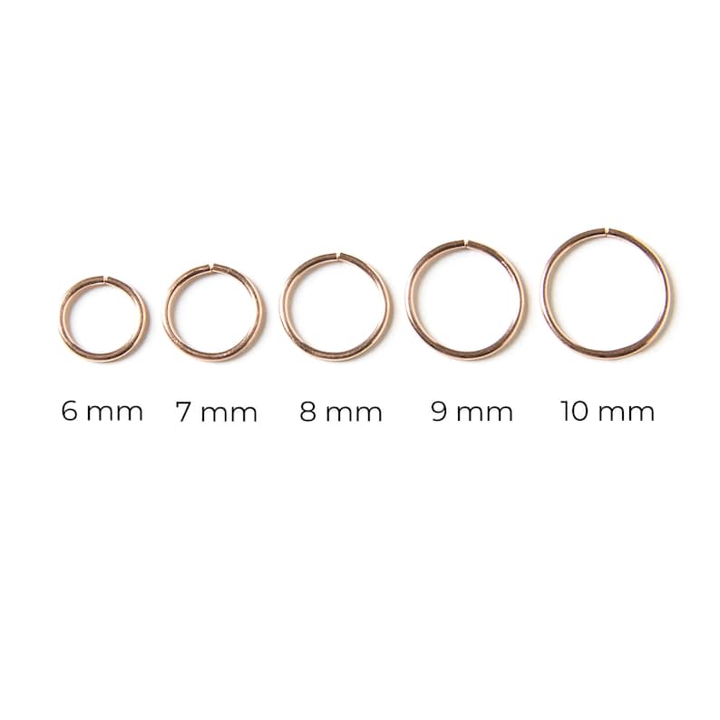 Puede incluir: Cinco aros de oro para pendientes en diferentes tama&ntilde;os, que van de 6 mm a 10 mm de di&aacute;metro.