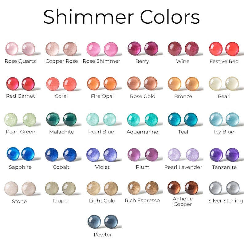Build Your Own Three Pair Stud Earring Set - Colorful Dot Earrings - Resin Earrings - Everyday Earrings - Small Studs - Titanium - Gift Set image 5