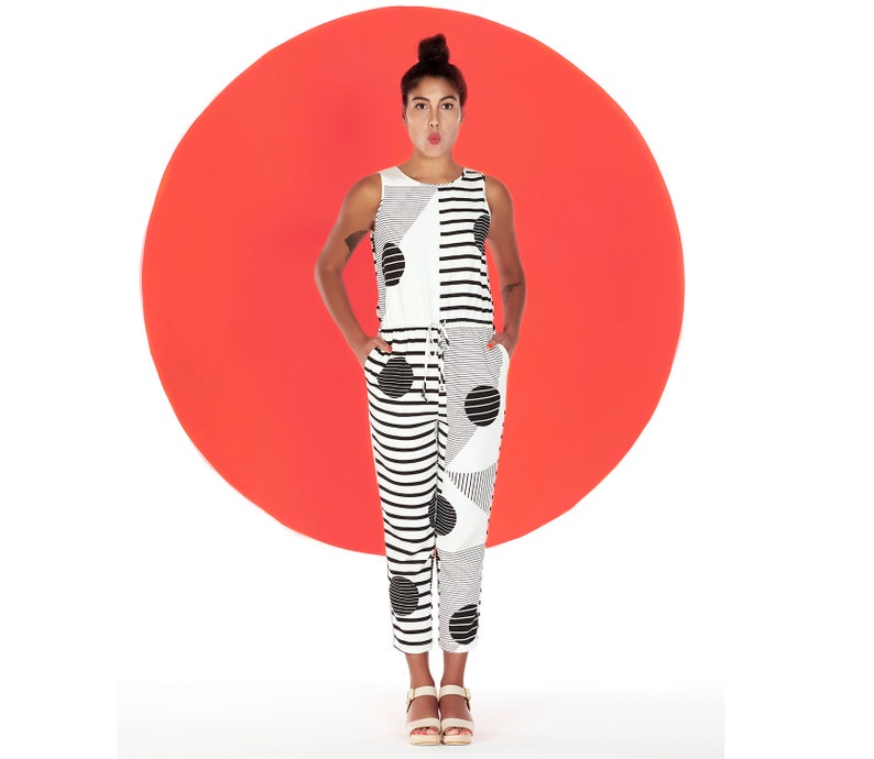 Hand Printed Stretchy Max Very popular! 86% OFF Silk Jumpsuit