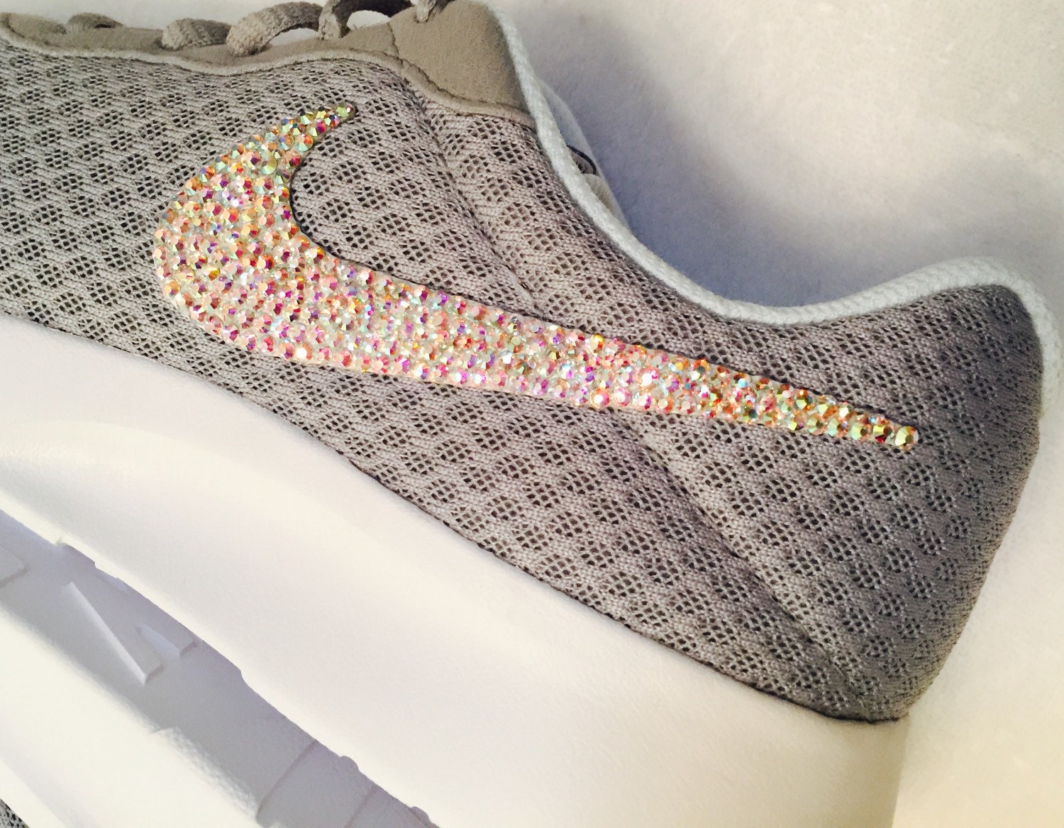 Custom Nike Tanjun with Swarovski Crystals | Etsy