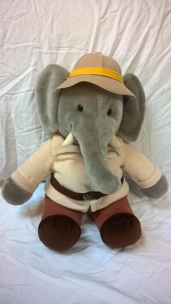 babar the elephant stuffed animal