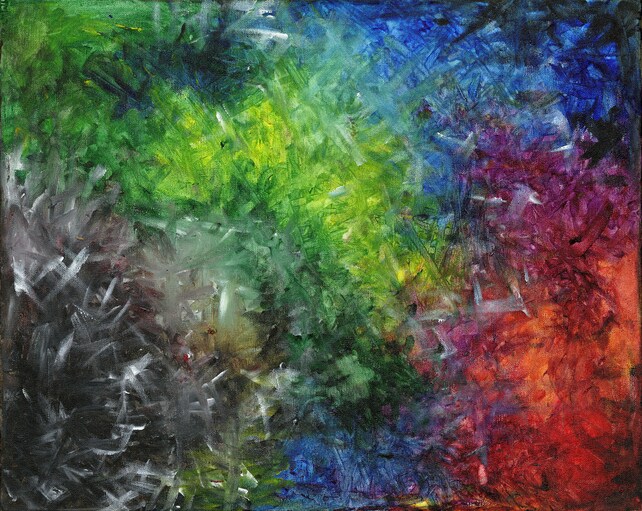 abstract color explosion painting acrylic art energizing etsy