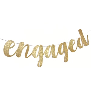 Engagement Party Decorations Engaged Banner Engagement Party Ideas Engagement Party Decor Engagement Party Sign Engagement Banner image 2